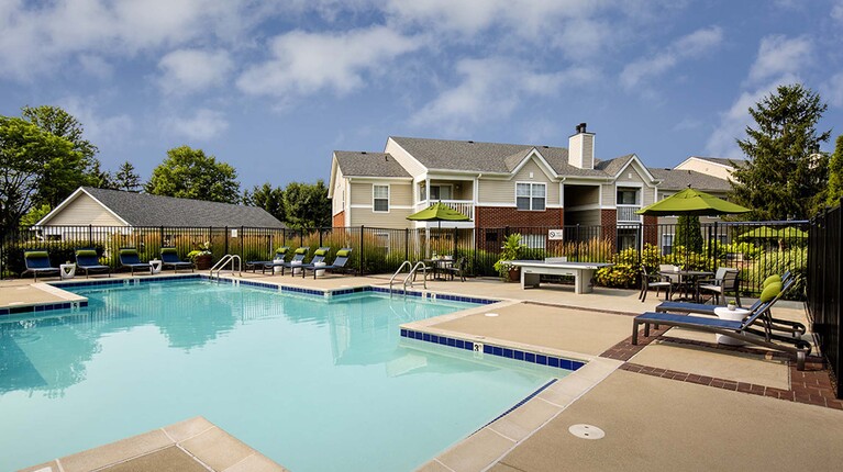 Resort-Inspired Pool with Ping Pong Table